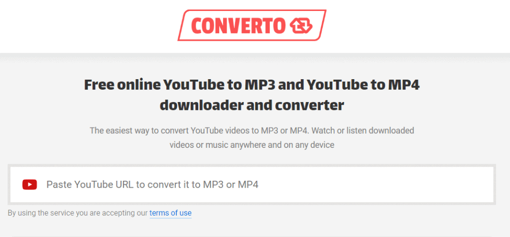 Converto- Youtube to MP3 Converter