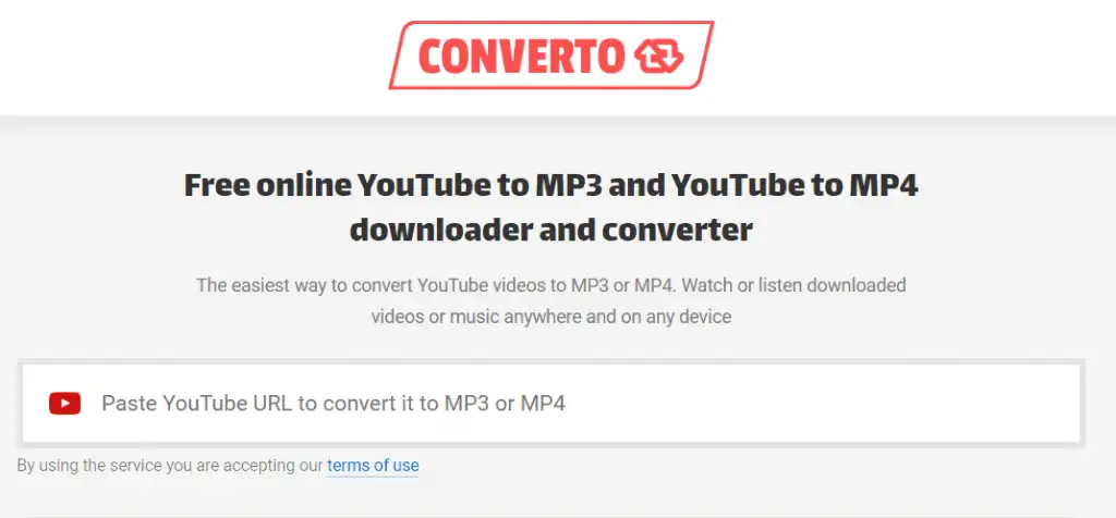 Converto- Youtube To Mp3 Converter