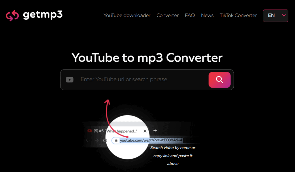 GetMP3 - YouTube to MP3 Converter