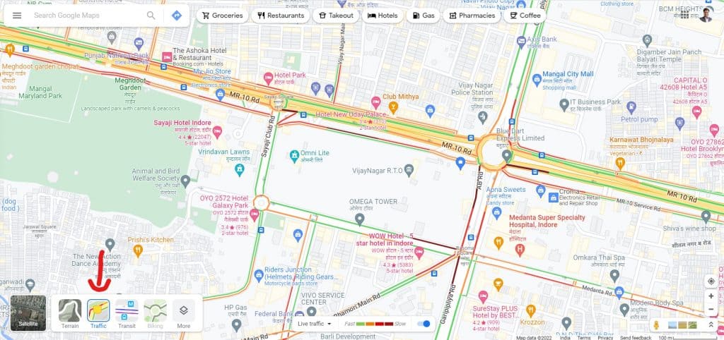 Traffic to work Desktop