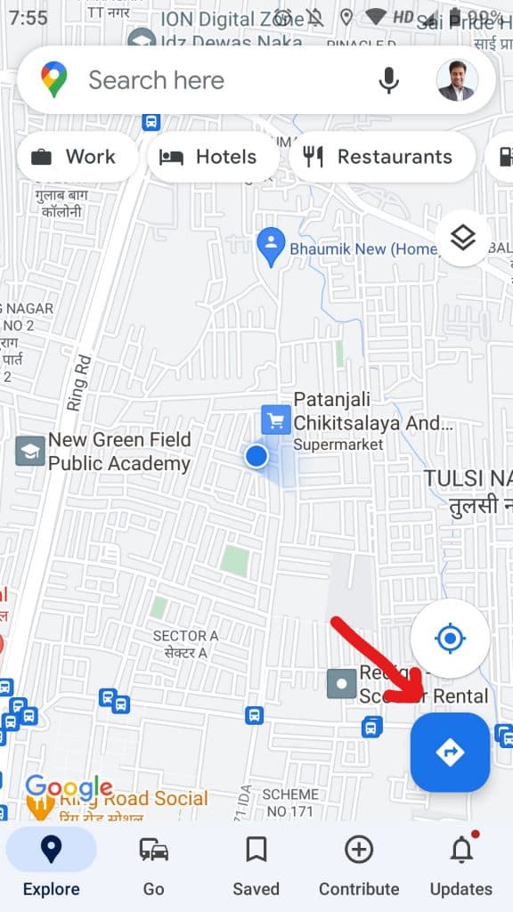 Open Google Maps on Phone
