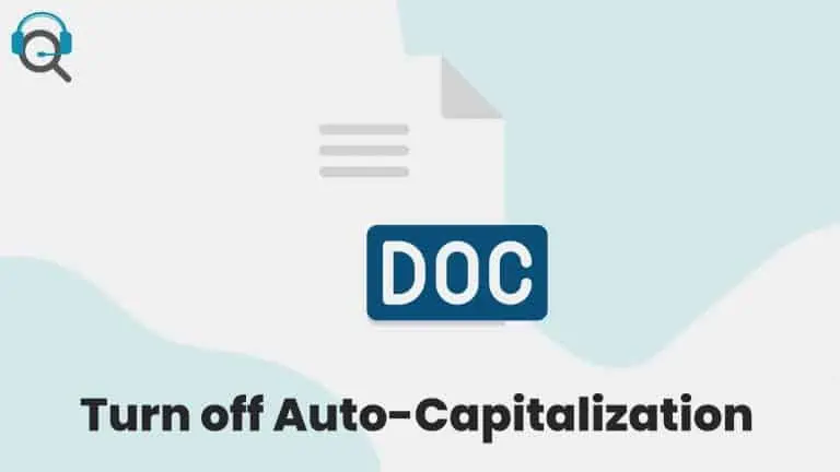 How To Turn Off Auto Capitalization In Google Docs On All Devices
