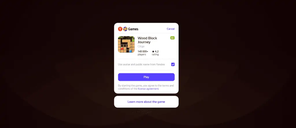 Wood Block Journey Yandex Game