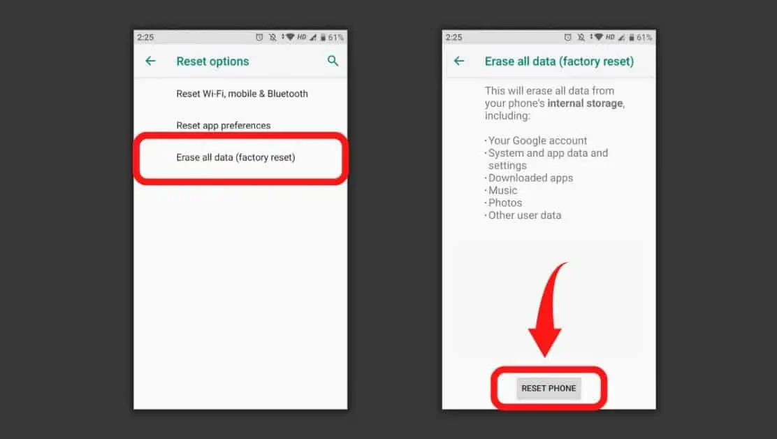 How To Rest Android Phone
