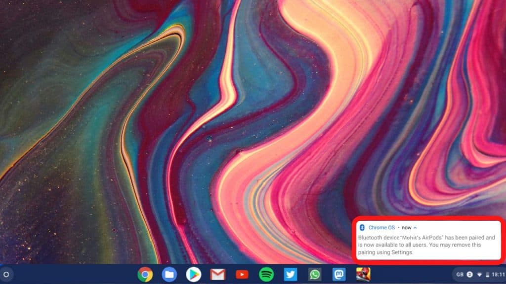 How to connect Airpods to Chromebook Popup
