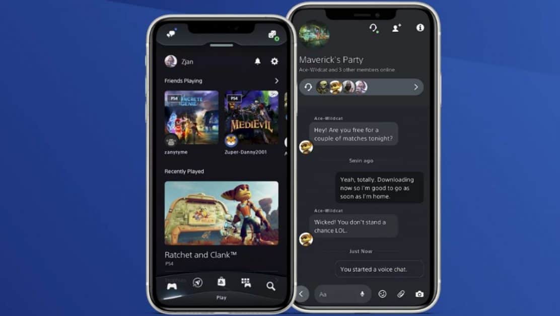 PlayStation App in PS5 Update