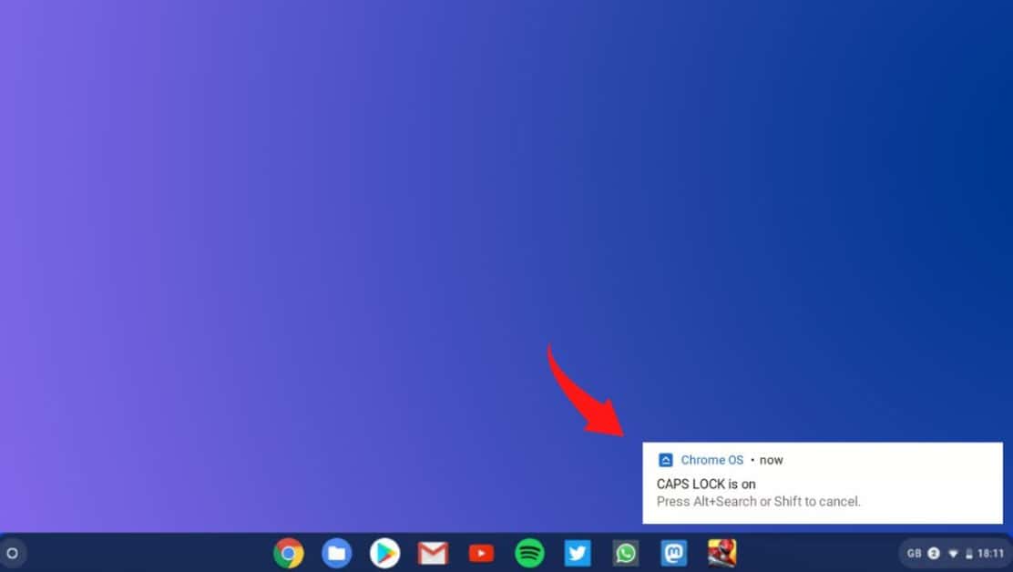 Turn On Caps Lock on Chromebook