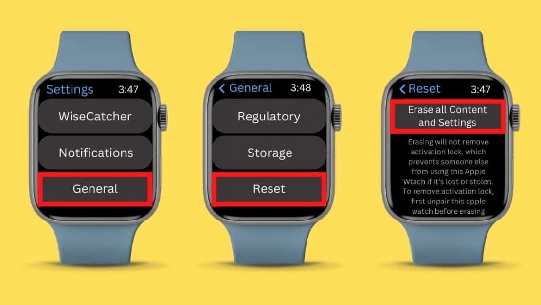 how to reset an Apple Watch