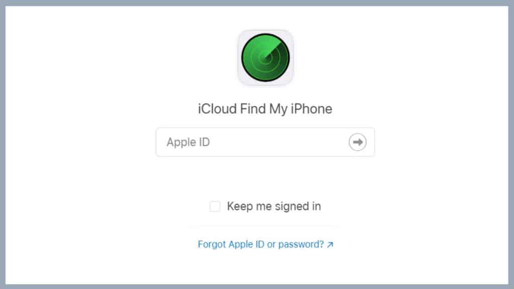 iCloud Find My iPhone