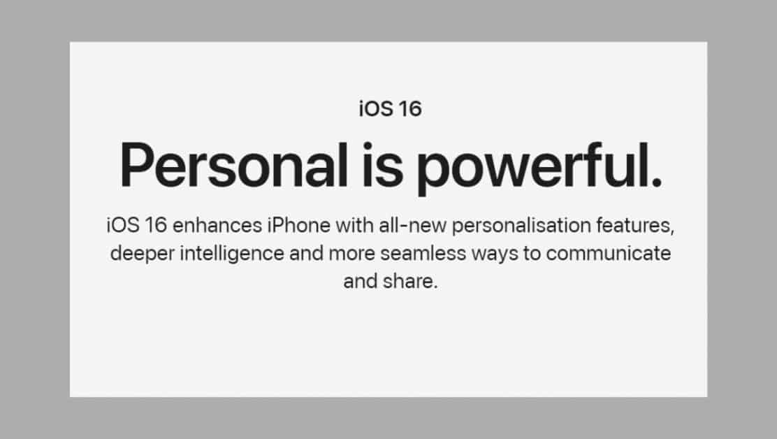 iOS 16 Software Update
