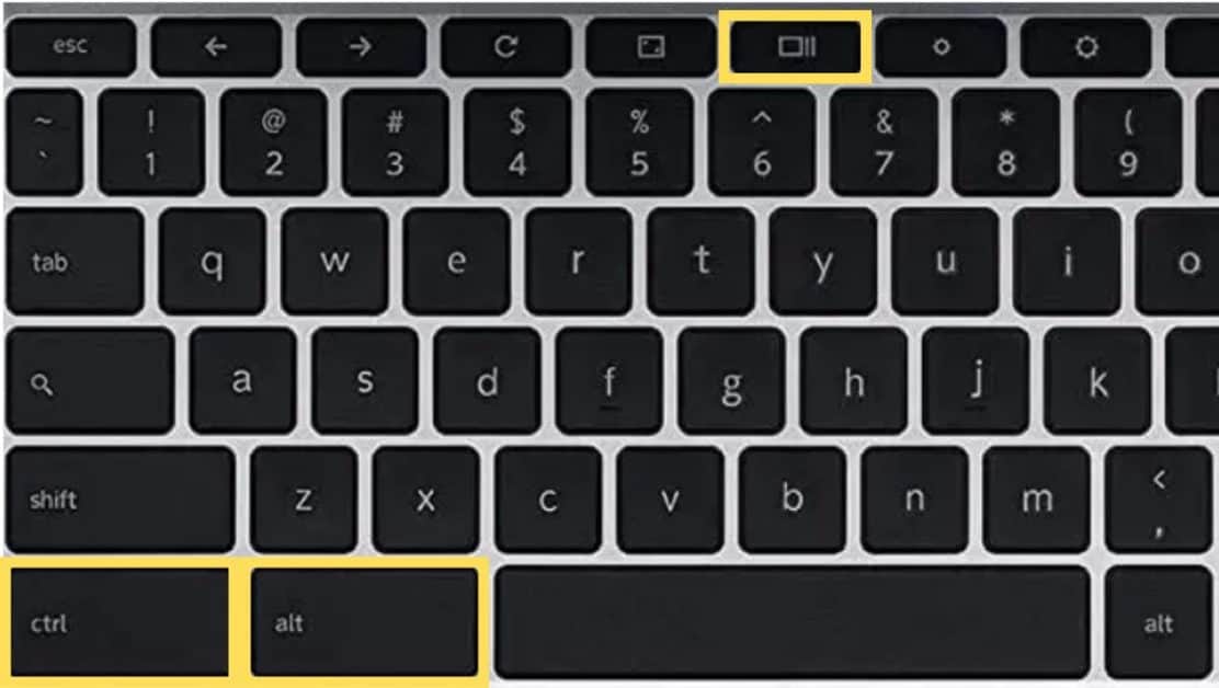 keyboard shortcut for taking a screenshot in Chromebook
