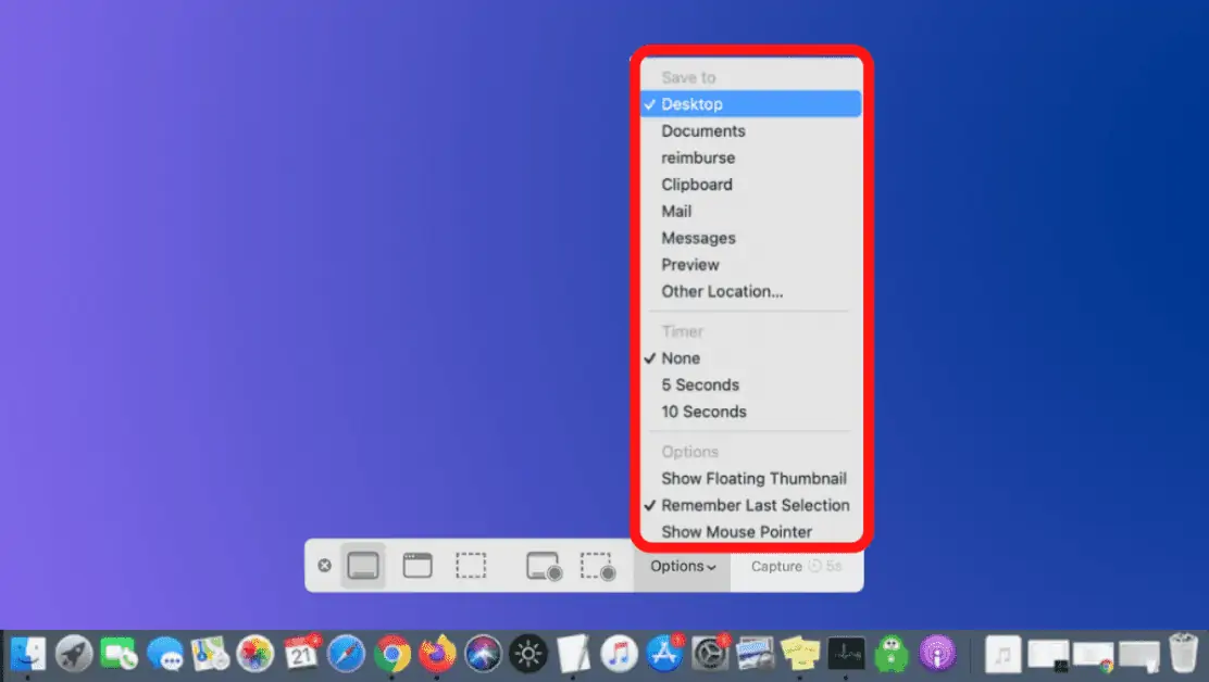 Options Bar On Macbook