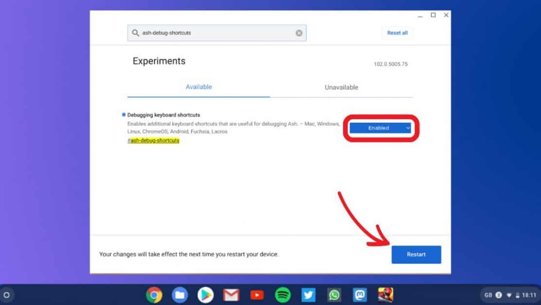 turn off touch screen in Chrome OS