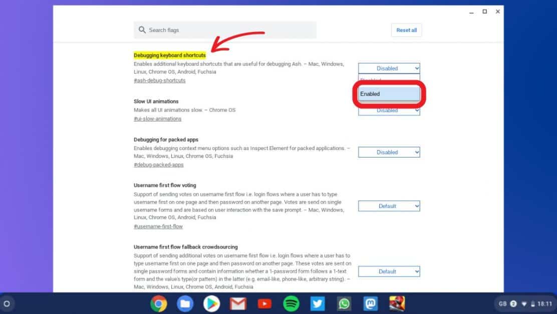 turn off touch screen in Chromebook