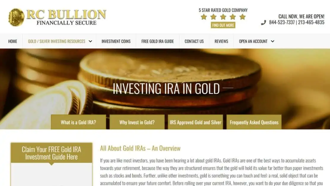 Rc Bullion Gold Ira Account